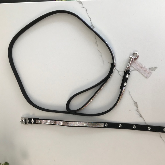 Jacqueline Kent Designer Rhinestone Small Pet / Dog / Cat Collar and Leash NWT - Picture 4 of 6